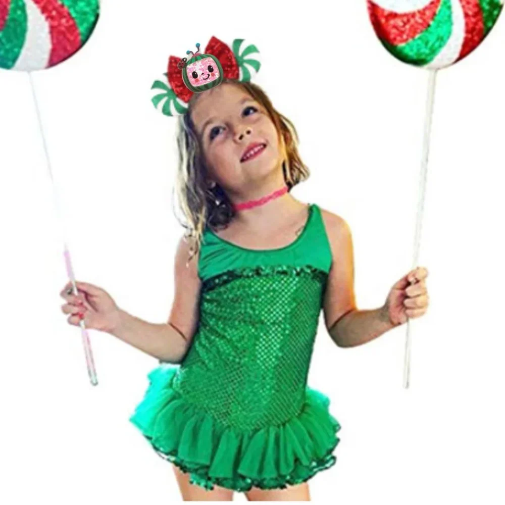 Cocomelon Headband First Birthday Outfit Dress Clothes Smash Cake Disney